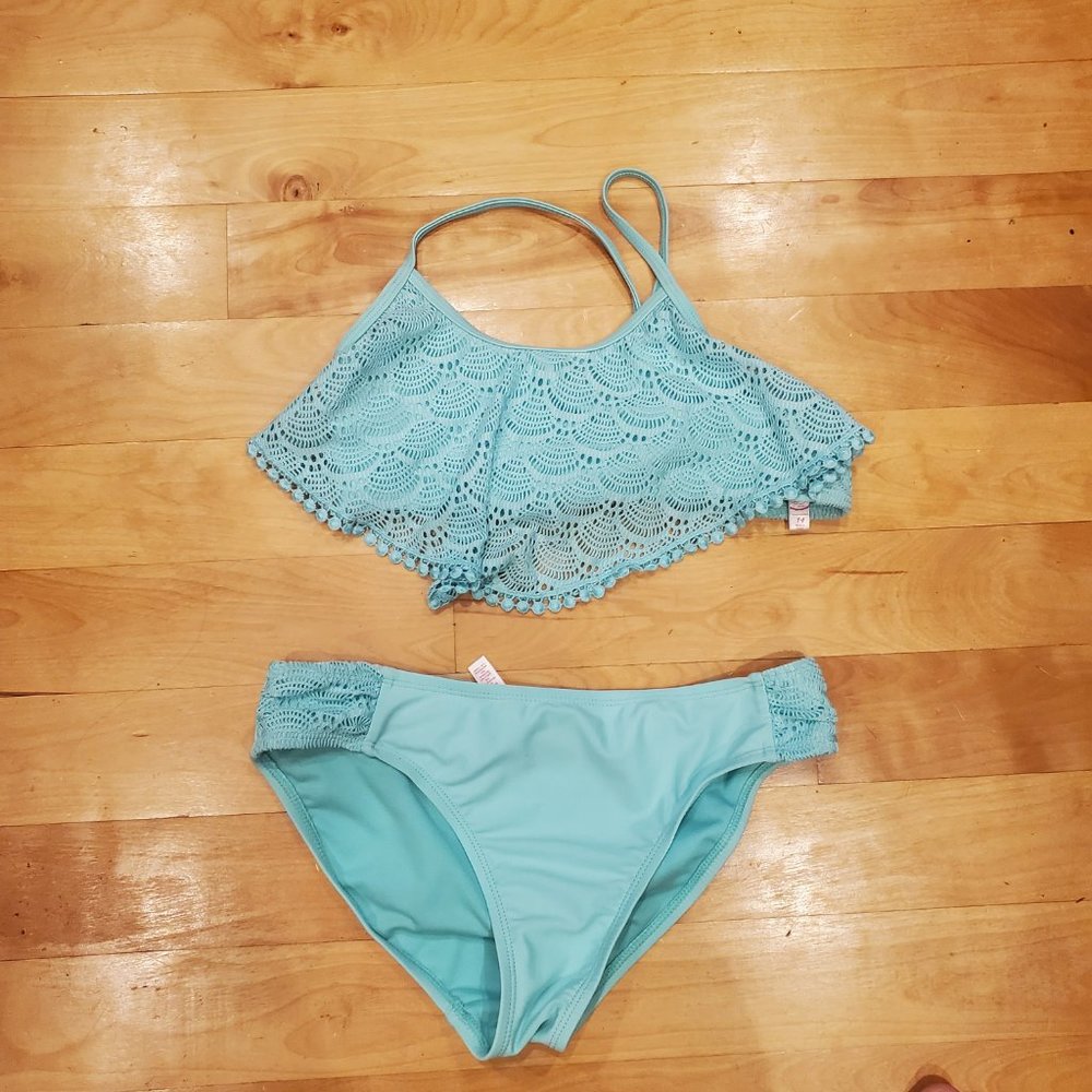 Girls Size 14 Sea Green Bikini by SO